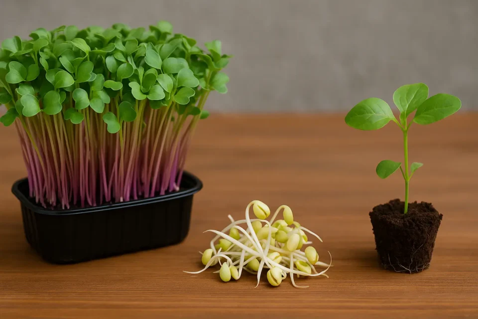 Mengenal Perbedaan Microgreens, Kecambah, dan Tunas