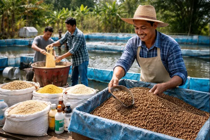 Strategi Formulasi Pakan Mandiri dan Manajemen Mutu untuk Pembudidaya Lele Berkelanjutan