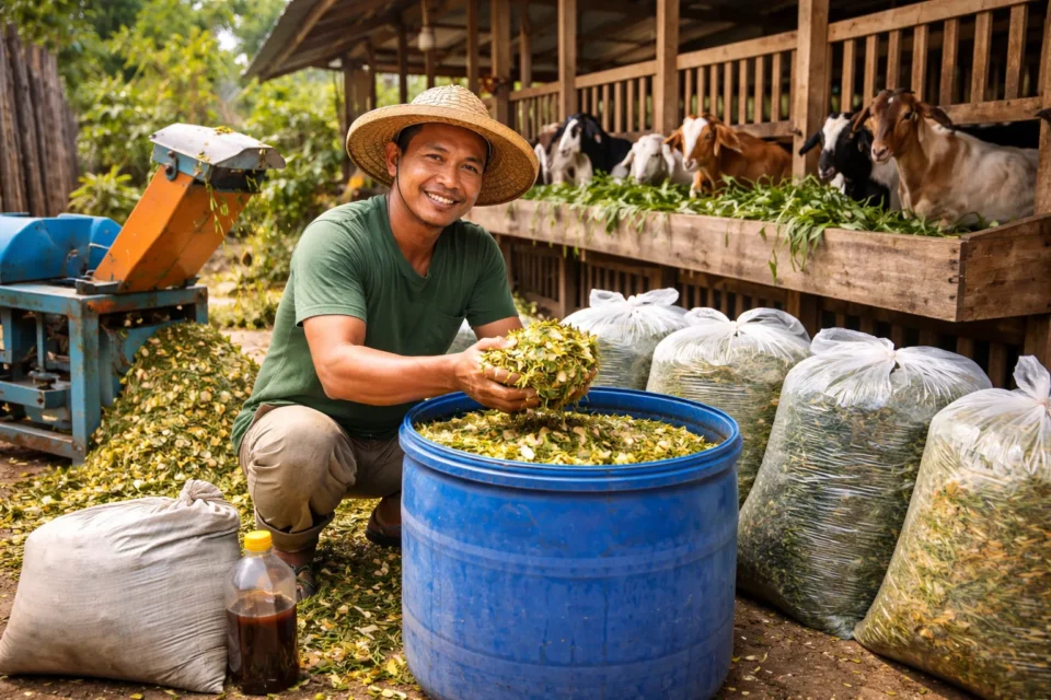 Cara Ternak Kambing Tanpa Ngarit dengan Sistem Pakan Silase yang Praktis dan Menguntungkan