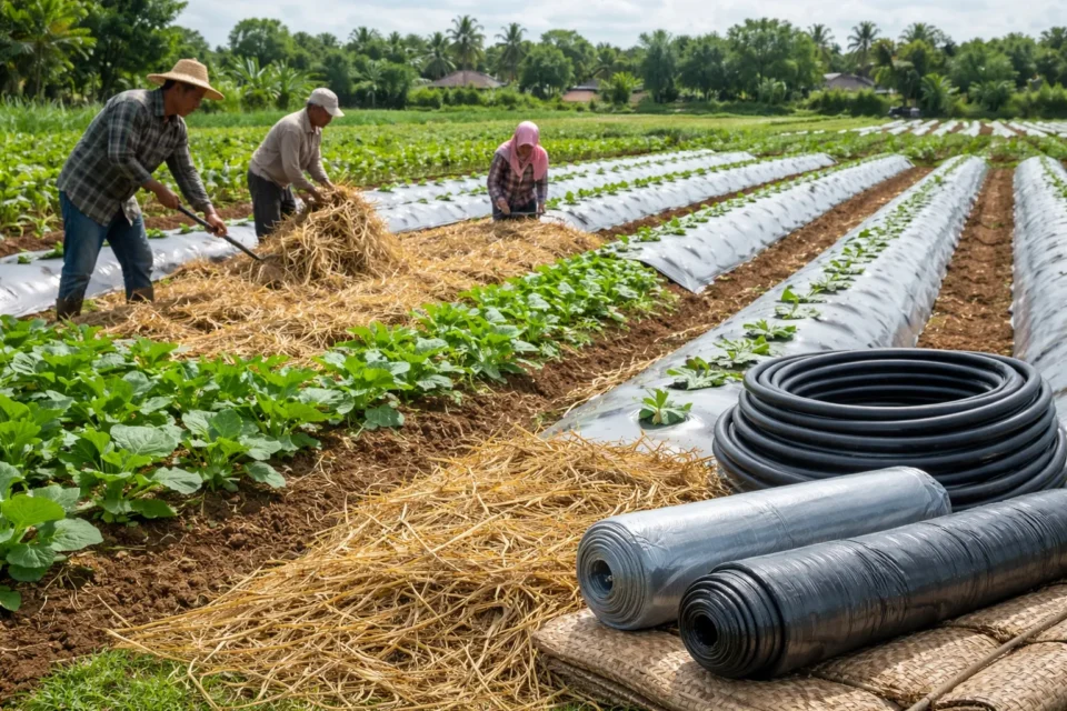 Alternatif Mulsa Plastik ditengah Kenaikan Harga