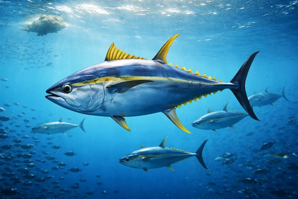 Ikan Tuna Sirip Kunin (Thunnus albacares)